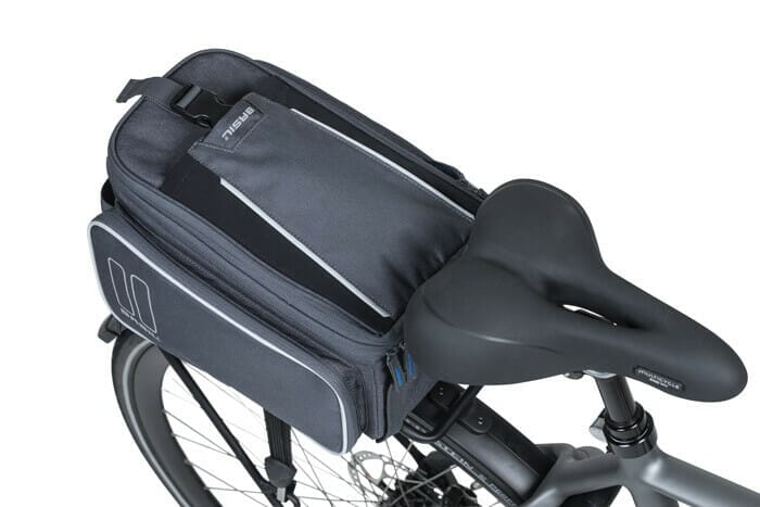 lancering riem credit Basil Sport Design - bagagedragertas - 7-15 liter - graphite - Parvelo